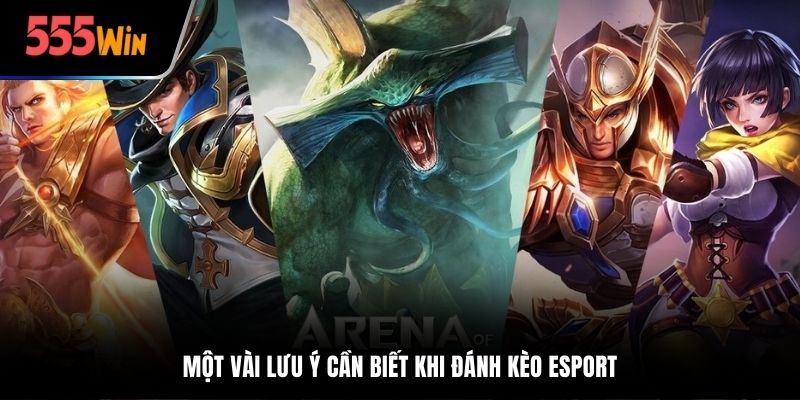 Một vài lưu ý cần biết khi đánh kèo Esport